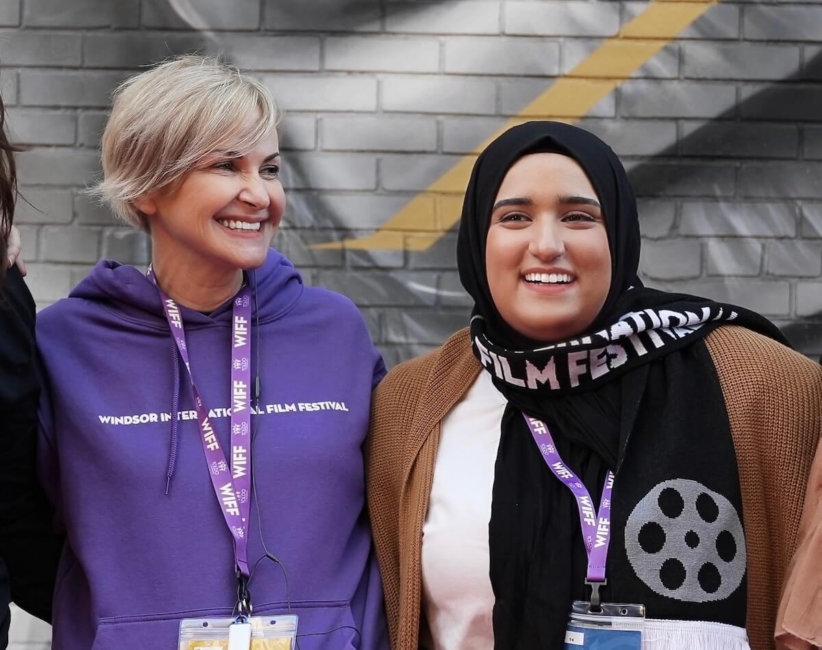 Nuha Elahem and Lena Oppen at Windsor International Film Festival (WIFF). 