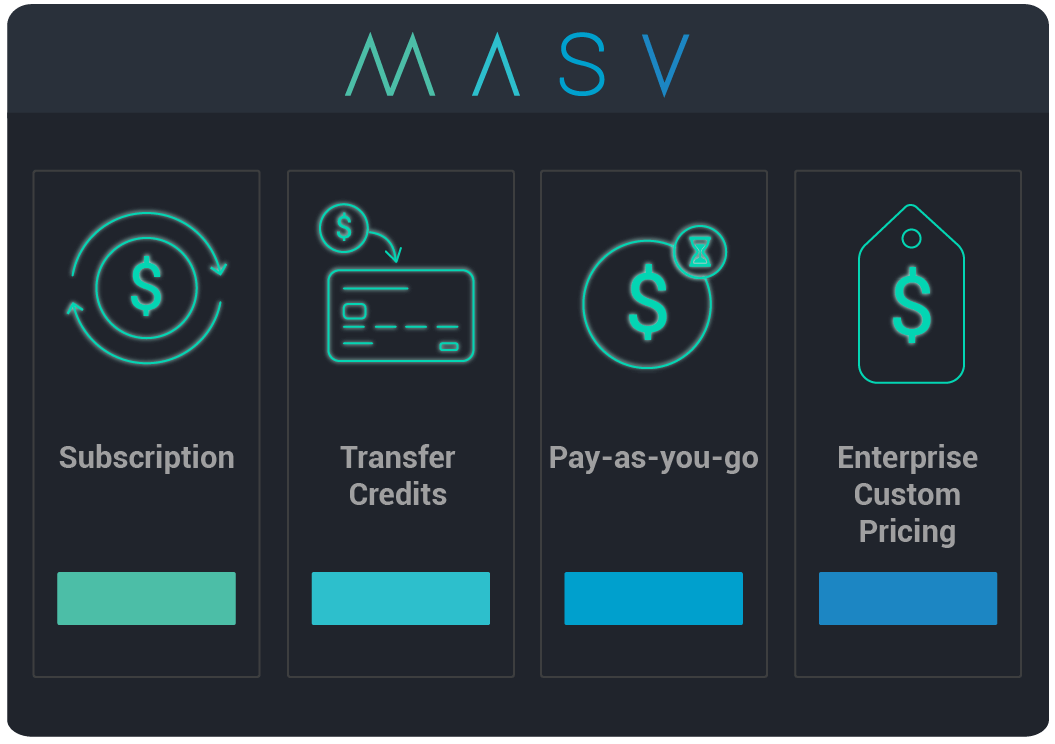 MASV offers simple and flexible pricing plans.
